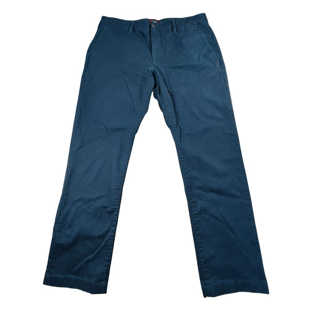 UNTUCKit St Clair Chino Pants Men’s 36x30 Navy Straight Fit Stretch Casual